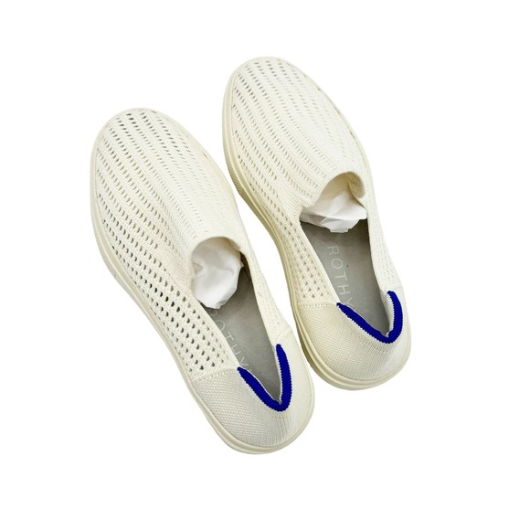The Original Slip On Sneaker in Bright White | Rothy Rothy\'s Rare Perforated White Round Toe Slip On Sneaker Women\'s Size 9 NWOB